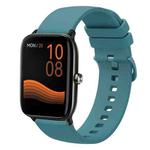 For Xiaomi Haylou GST LS09B 22mm Solid Color Soft Silicone Watch Band(Pine Green)