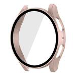 For Samsung Galaxy Watch5 40mm ENKAY Hat-Prince Full Coverage PC Frame + 9H Tempered Glass Case(Pink)