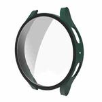 For Samsung Galaxy Watch5 40mm ENKAY Hat-Prince Full Coverage PC Frame + 9H Tempered Glass Case(Deep Green)