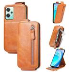 For OnePlus Nord CE 2 Lite 5G Zipper Wallet Vertical Flip Leather Phone Case(Brown)