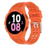For Samsung Galaxy Watch5 44mm Armor Integrated TPU Double-Pin Buckle Smart Watch Band(Orange)