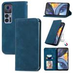 For TCL 30 5G / 30+ 5G Retro Skin Feel Magnetic Leather Phone Case(Blue)