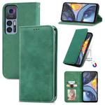 For TCL 30 5G / 30+ 5G Retro Skin Feel Magnetic Leather Phone Case(Green)