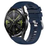 For Huawei Watch GT3 42mm 20mm Solid Color Soft Silicone Watch Band(Midnight Blue)