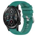 For Honor MagicWatch2 42mm 20mm Solid Color Soft Silicone Watch Band(Green)