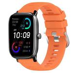 For Amazfit GTS 2 Mini 20mm Solid Color Soft Silicone Watch Band(Orange)