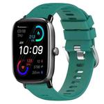 For Amazfit GTS 2 20mm Solid Color Soft Silicone Watch Band(Green)