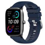 For Amazfit GTS 2 20mm Solid Color Soft Silicone Watch Band(Midnight Blue)