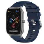 For Amazfit GTS 20mm Solid Color Soft Silicone Watch Band(Midnight Blue)