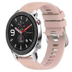 For Amazfit GTR 42mm 20mm Solid Color Soft Silicone Watch Band(Pink)
