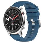 For Amazfit GTR 42mm 20mm Solid Color Soft Silicone Watch Band(Blue)