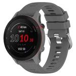 For Samsung Galaxy Watch 4 44mm 20mm Solid Color Soft Silicone Watch Band(Darkgrey)