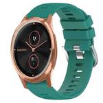 For Garminmove Luxe 20mm Solid Color Soft Silicone Watch Band(Green)