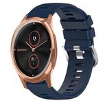 For Garminmove Luxe 20mm Solid Color Soft Silicone Watch Band(Midnight Blue)