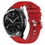 For Samsung Gear S3 Classic 22mm Solid Color Soft Silicone Watch Band(Red)