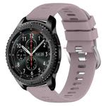 For Samsung Gear S3 Frontier 22mm Solid Color Soft Silicone Watch Band(Roland Purple)
