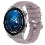 For Huawei Watch GT3 Pro 46mm 22mm Solid Color Soft Silicone Watch Band(Roland Purple)