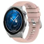 For Huawei Watch GT3 Pro 46mm 22mm Solid Color Soft Silicone Watch Band(Pink)