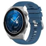 For Huawei Watch GT3 Pro 46mm 22mm Solid Color Soft Silicone Watch Band(Blue)