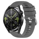 For Huawei Watch GT3 46mm 22mm Solid Color Soft Silicone Watch Band(Dark Grey)