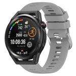 For Huawei Watch GT Runner 22mm Solid Color Soft Silicone Watch Band(Grey)