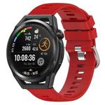 For Huawei Watch GT Runner 22mm Solid Color Soft Silicone Watch Band(Red)