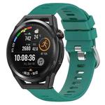 For Huawei Watch GT Runner 22mm Solid Color Soft Silicone Watch Band(Green)