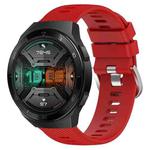 For Huawei Watch GT 2E 22mm Solid Color Soft Silicone Watch Band(Red)