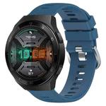 For Huawei Watch GT 2E 22mm Solid Color Soft Silicone Watch Band(Blue)
