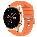 For Honor Watch GS 3 22mm Solid Color Soft Silicone Watch Band(Orange)