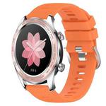 For Honor Watch Dream 22mm Solid Color Soft Silicone Watch Band(Orange)