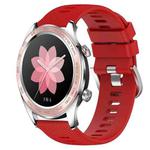 For Honor Watch Dream 22mm Solid Color Soft Silicone Watch Band(Red)