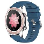 For Honor Watch Dream 22mm Solid Color Soft Silicone Watch Band(Blue)