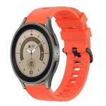 For Samsung Galaxy Watch 5 Pro 45mm 20mm Solid Color Soft Silicone Watch Band(Red)