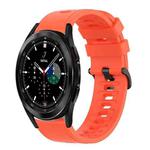 For Samsung  Galaxy Watch 4 Classic 42mm 20mm Solid Color Soft Silicone Watch Band(Red)