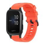 For Garmin Venu SQ 20mm Solid Color Soft Silicone Watch Band(Red)