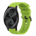 For Garmin Garminmove Style 20mm Solid Color Soft Silicone Watch Band(Lime Green)
