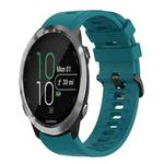 For Garmin Forerunner 645 Music 20mm Solid Color Soft Silicone Watch Band(Green)