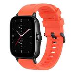 For Amazfit GTS 2E 20mm Solid Color Soft Silicone Watch Band(Red)