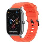 For Amazfit GTS 20mm Solid Color Soft Silicone Watch Band(Red)