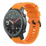 For Amazfit GTR 42mm 20mm Solid Color Soft Silicone Watch Band(Orange)