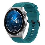 For Huawei Watch GT3 Pro 46mm 22MM Solid Color Soft Silicone Watch Band(Green)