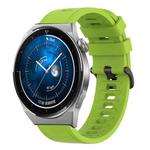 For Huawei Watch GT3 Pro 46mm 22MM Solid Color Soft Silicone Watch Band(Lime Green)