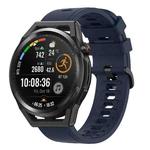 For Huawei Watch GT Runner 22MM Solid Color Soft Silicone Watch Band(Midnight Blue)