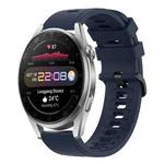 For Huawei Watch 3 Pro 22MM Solid Color Soft Silicone Watch Band(Midnight Blue)
