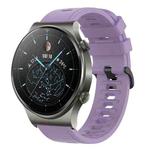 For Huawei GT2 Pro 22MM Solid Color Soft Silicone Watch Band(Purple)