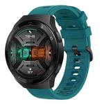 For Huawei Watch GT 2E 22MM Solid Color Soft Silicone Watch Band(Green)