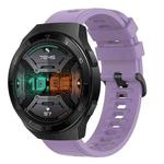 For Huawei Watch GT 2E 22MM Solid Color Soft Silicone Watch Band(Purple)