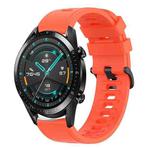 For Huawei GT2 46mm 22MM Solid Color Soft Silicone Watch Band(Red)