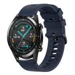 For Huawei GT2 46mm 22MM Solid Color Soft Silicone Watch Band(Midnight Blue)